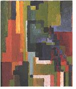 August Macke Colourfull shapes II Spain oil painting artist